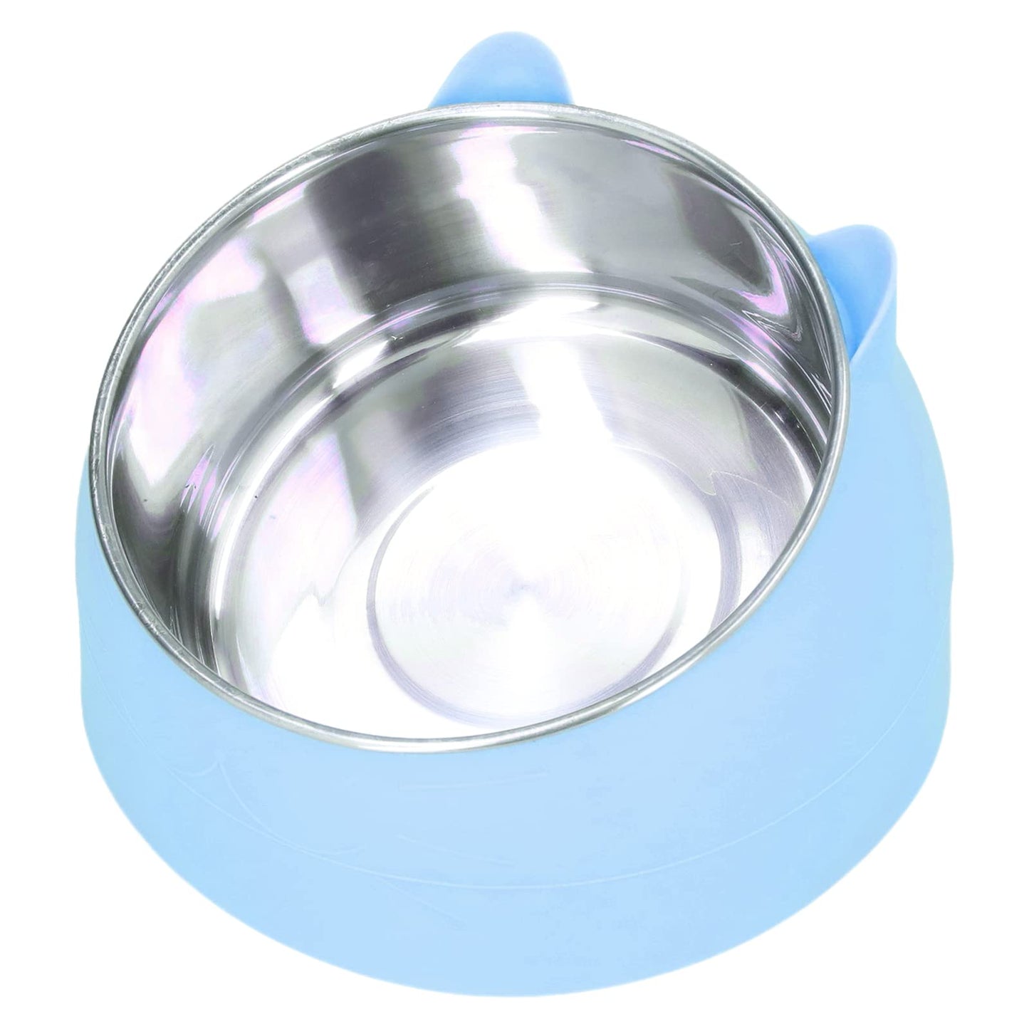 GLOGLOW Cuenco para Mascotas con Calefacción, Temperatura de Acero Inoxidable Tazón de Comida para Gatos Tazón de Calentamiento para Mascotas Perro Gato Calentador de Agua Térmico Tazón para Gatos