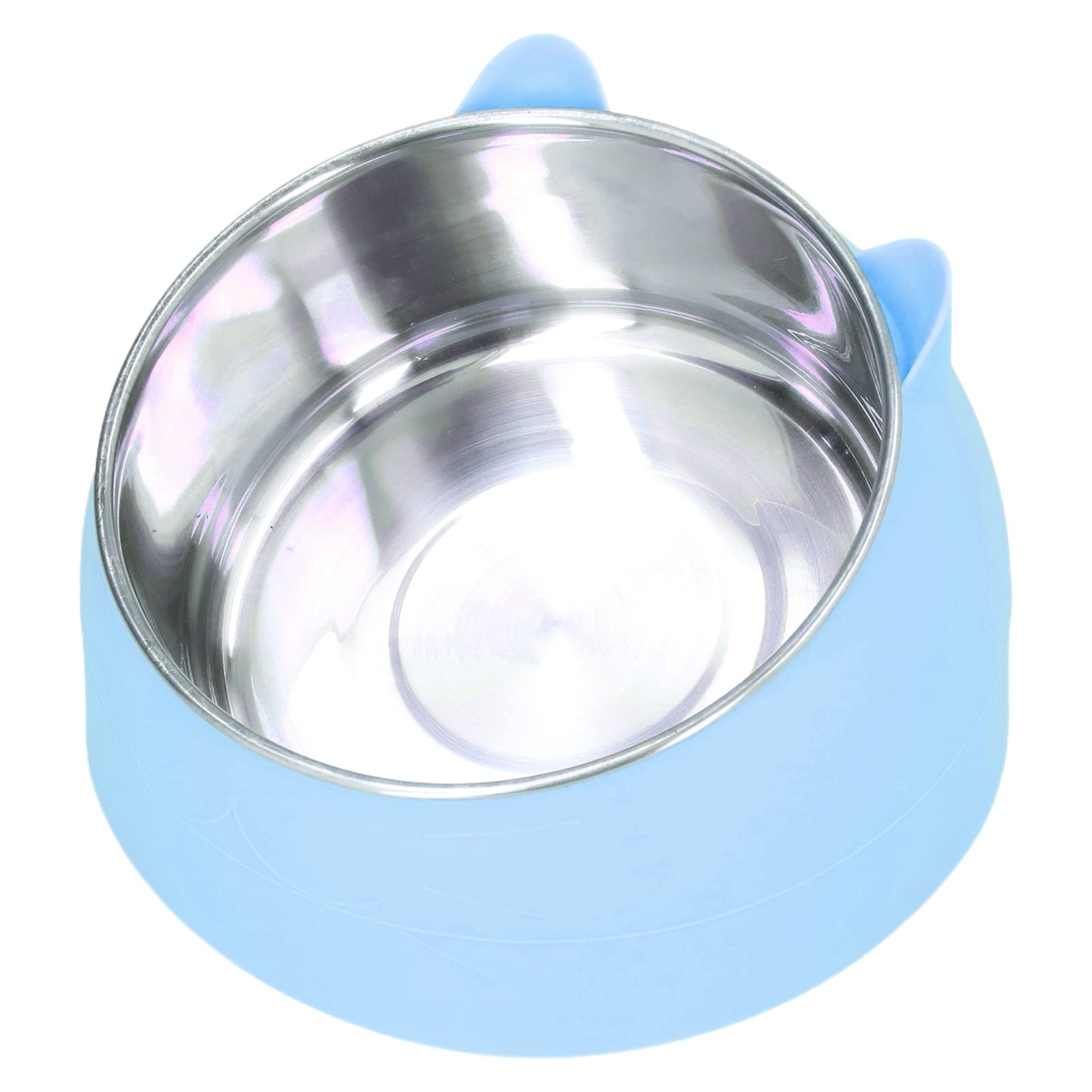 GLOGLOW Cuenco para Mascotas con Calefacción, Temperatura de Acero Inoxidable Tazón de Comida para Gatos Tazón de Calentamiento para Mascotas Perro Gato Calentador de Agua Térmico Tazón para Gatos