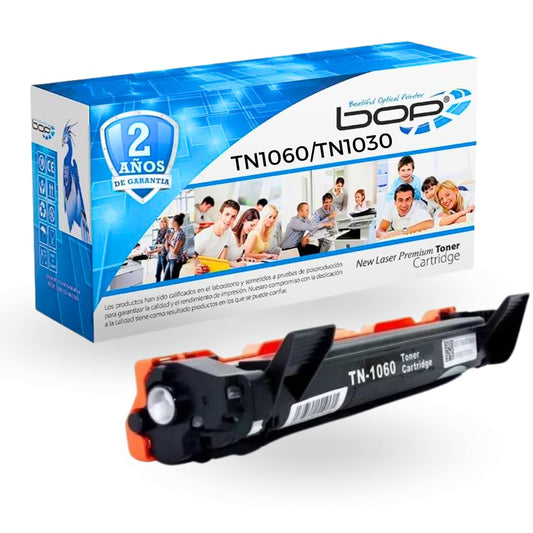 BOP BEAUTIFUL OPTICAL PRINT Pieza Cartucho de tóner Compatible de Repuesto para Brother TN1060 1060 TN-1060 Alto Rendimiento,1500 páginas, Negro