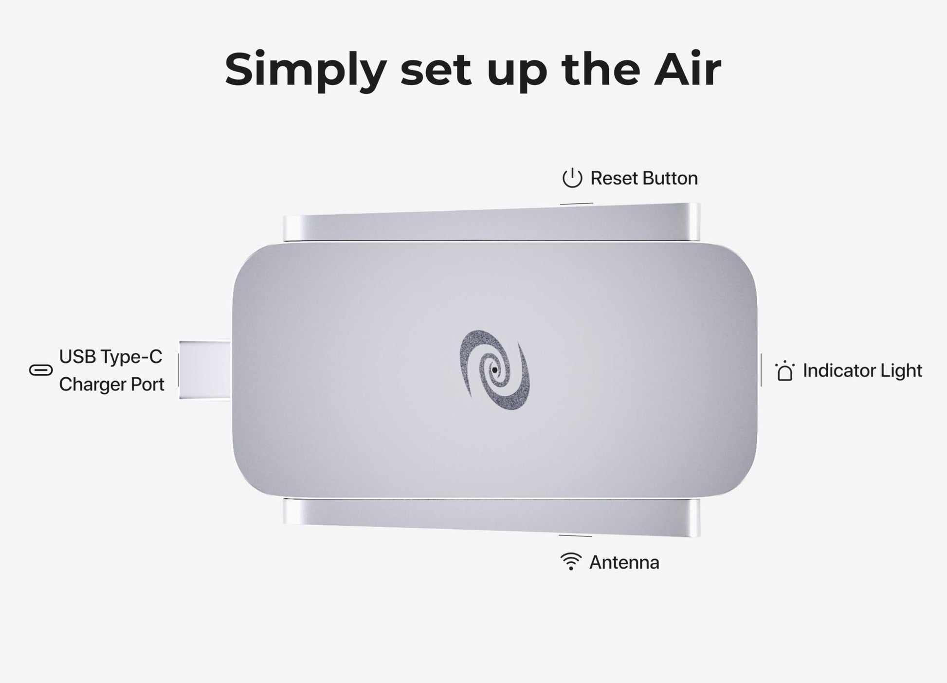 Deeper Connect Air Enrutador VPN inalámbrico de viaje de tamaño bolsillo portátil Wireguard OpenVPN DPN WiFi Router