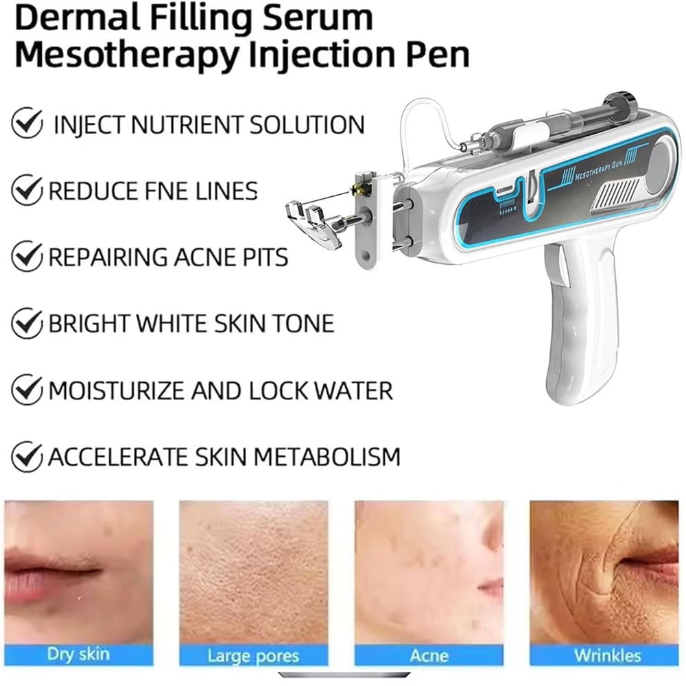 Máquina de Cuidado de la Piel facial, Booster de Brillo Portátil para la Piel de Vidrio Para Vientre, Brazo, Cintura, Piernas