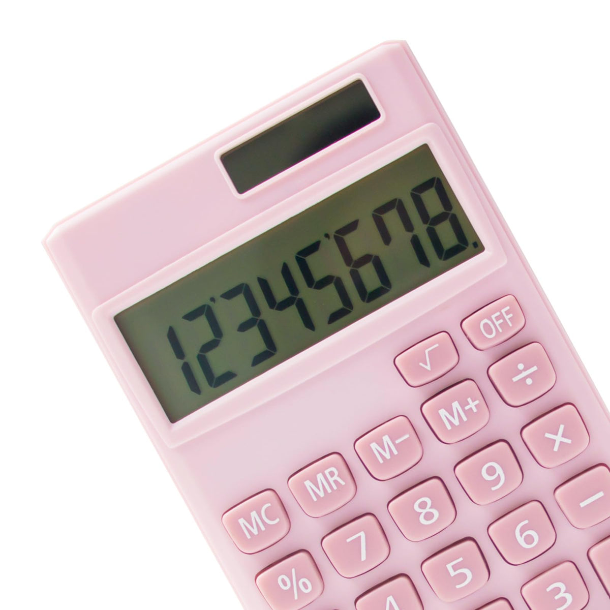 Calculadora Digital de Bolsillo Pantalla LCD 8 Dígitos Energía Solar para Niños