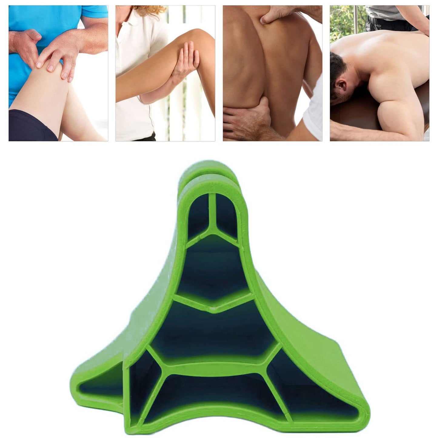 Herramienta de liberación occipital, dispositivo de liberación suboccipital portátil de vértebra cervical, masajeador de punto de acupresión de gatillo muscular profundo, alivio del dolor para dolor de cabeza, migraña, cuello, hombros y espalda (verde)