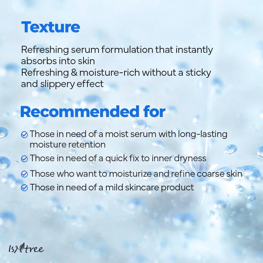 Isntree Ultra Low Molecular Hyaluronic Acid Serum 50 ml, Suero facial hidratante de acido hialuronico