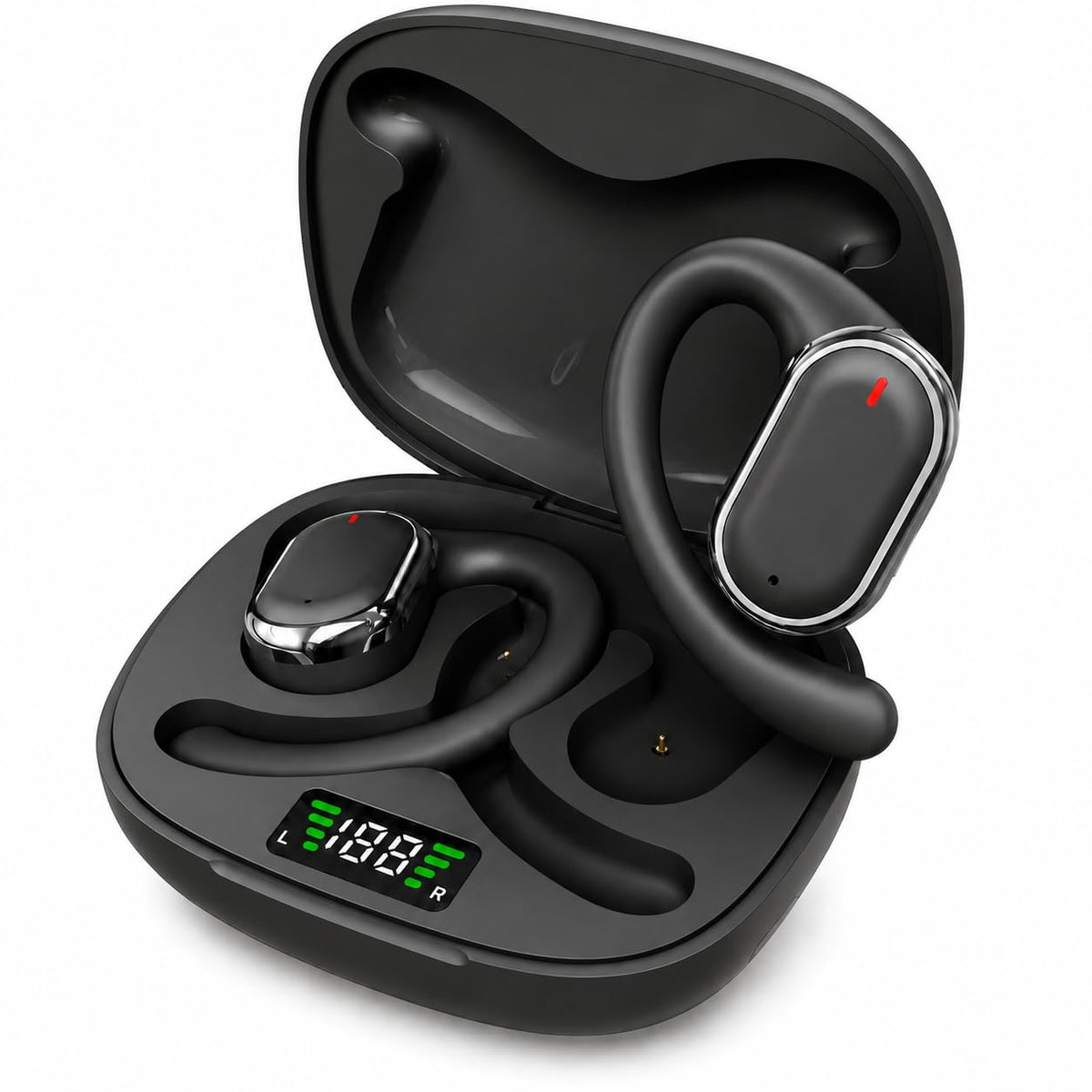 Audífonos Bluetooth 5.3 JMHRJKL Oído Abierto Deportivos Resistencia Agua IPX5 Sonido Estéreo Panorámico