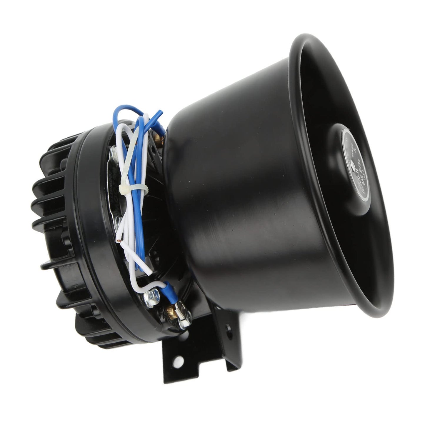 Bocina de Sirena y Alarma de Advertencia Para Coche, Altavoz de Cono Redondo de Metal Negro, Amplificador de Policía de 300 W 130 DB Pa