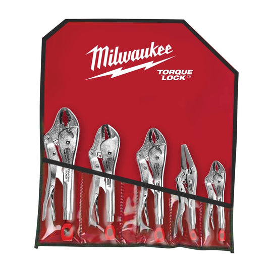 Milwaukee 5-Pc. Juego de alicates de bloqueo de torsión, número de modelo 48-22-3695