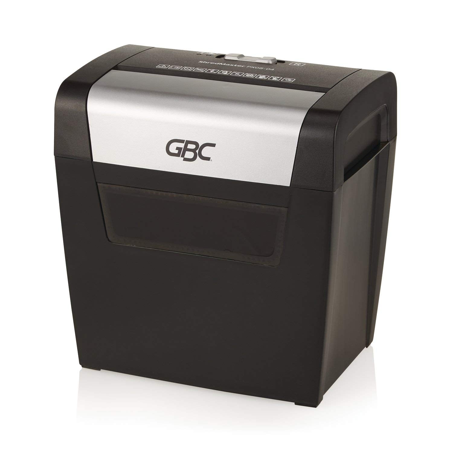 GBC Trituradora de papel PX08-04, corte cruzado, 8 hojas 1757404, 13.5" x 10" x 12.8", Orientación Lateral 1757404