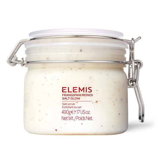 ELEMIS Frangipani Monoi Salt Glow, Skin Softening Salt Body Scrub, 17.0 fl. oz.