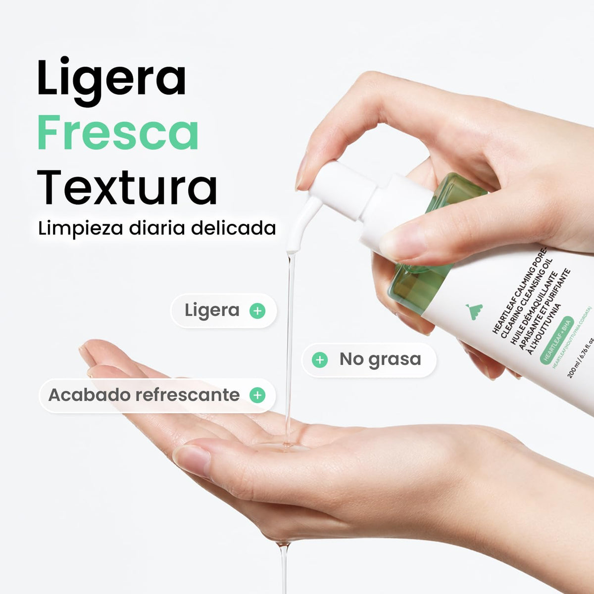 caraseoul Heartleaf Aceite Limpiador Calmante y Desmaquillante (200ml)