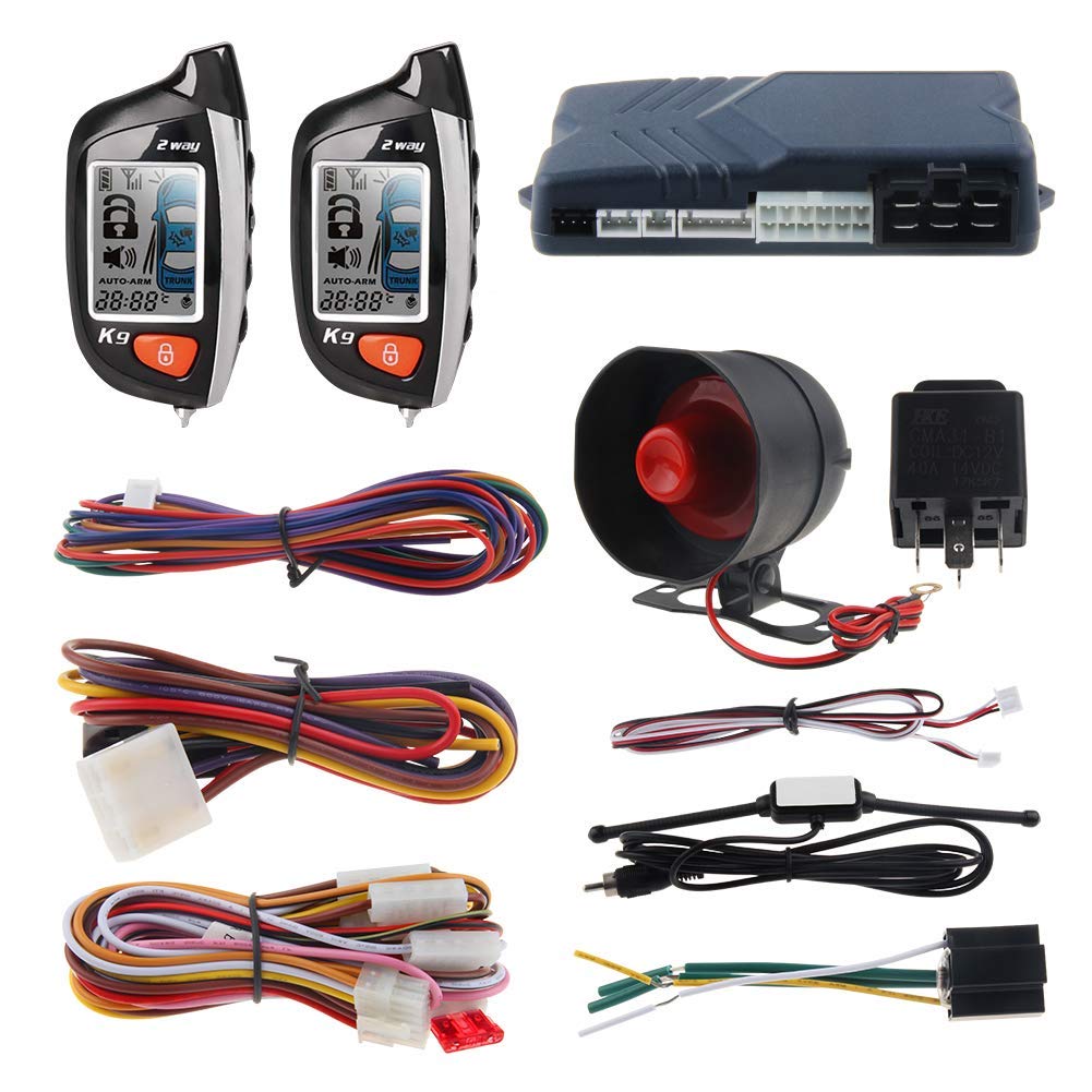 Sistema de Alarma para Auto EasyGuard 2 Way con Display LCD, Encendido Remoto y Modo Turbo Timer