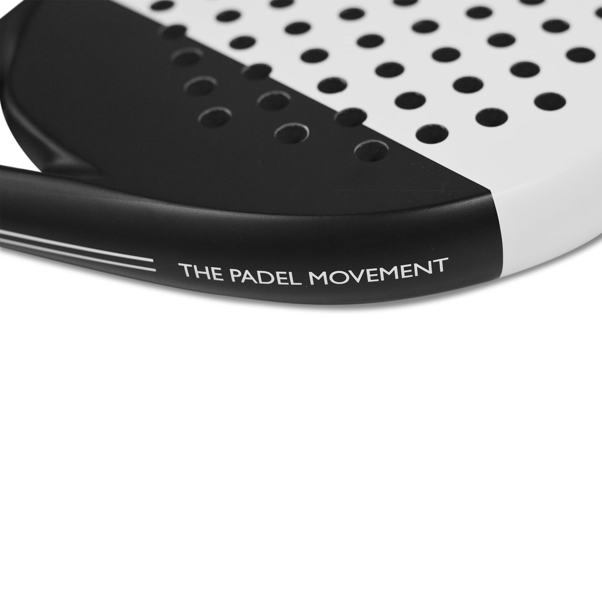 LAPAT Padel Racket with Cover Bag - Carbon Surface with EVA Memory Foam- Paddle Tennis Racquets Lightweight (White Retro)