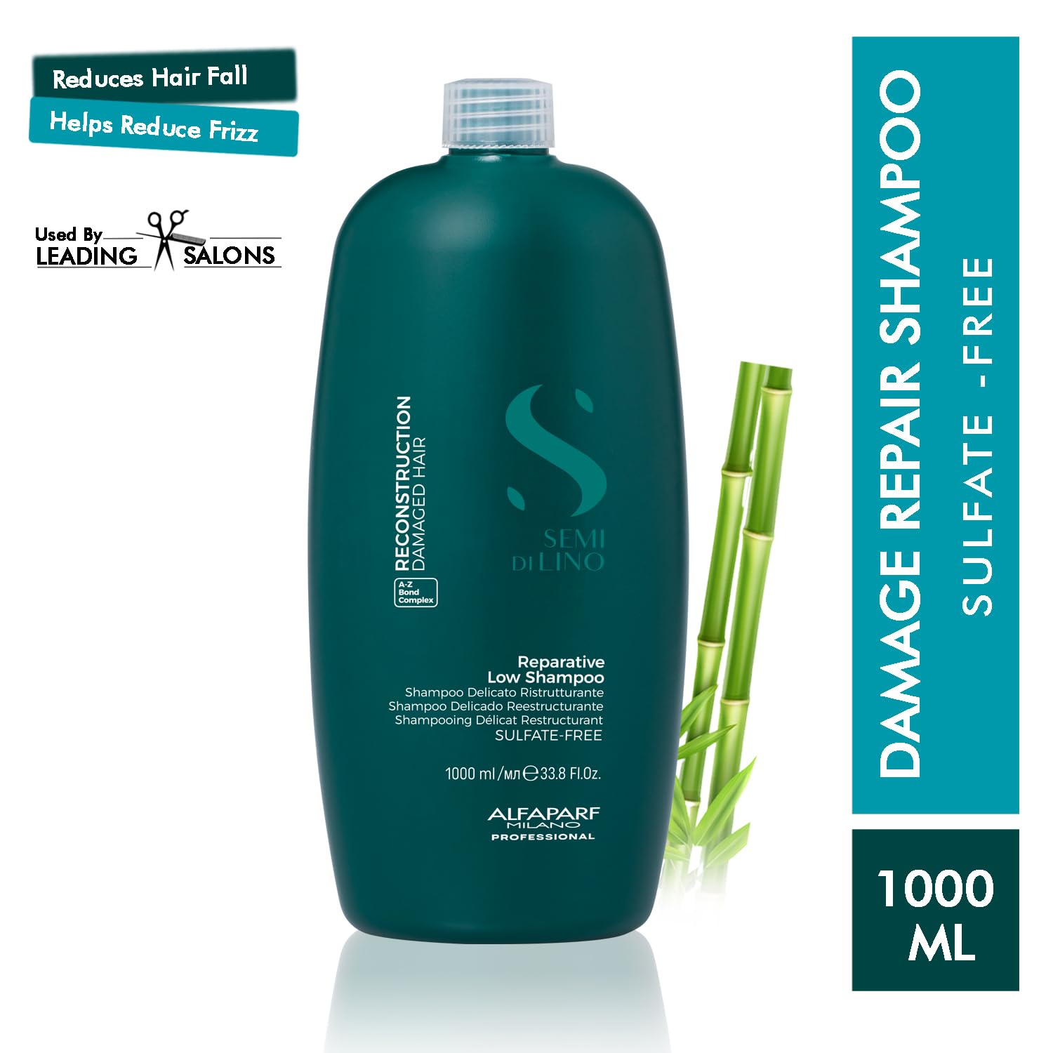 Shampoo Alfaparf Milano Semi Di Lino Repair Seguro para Cabello Dañado Profesional