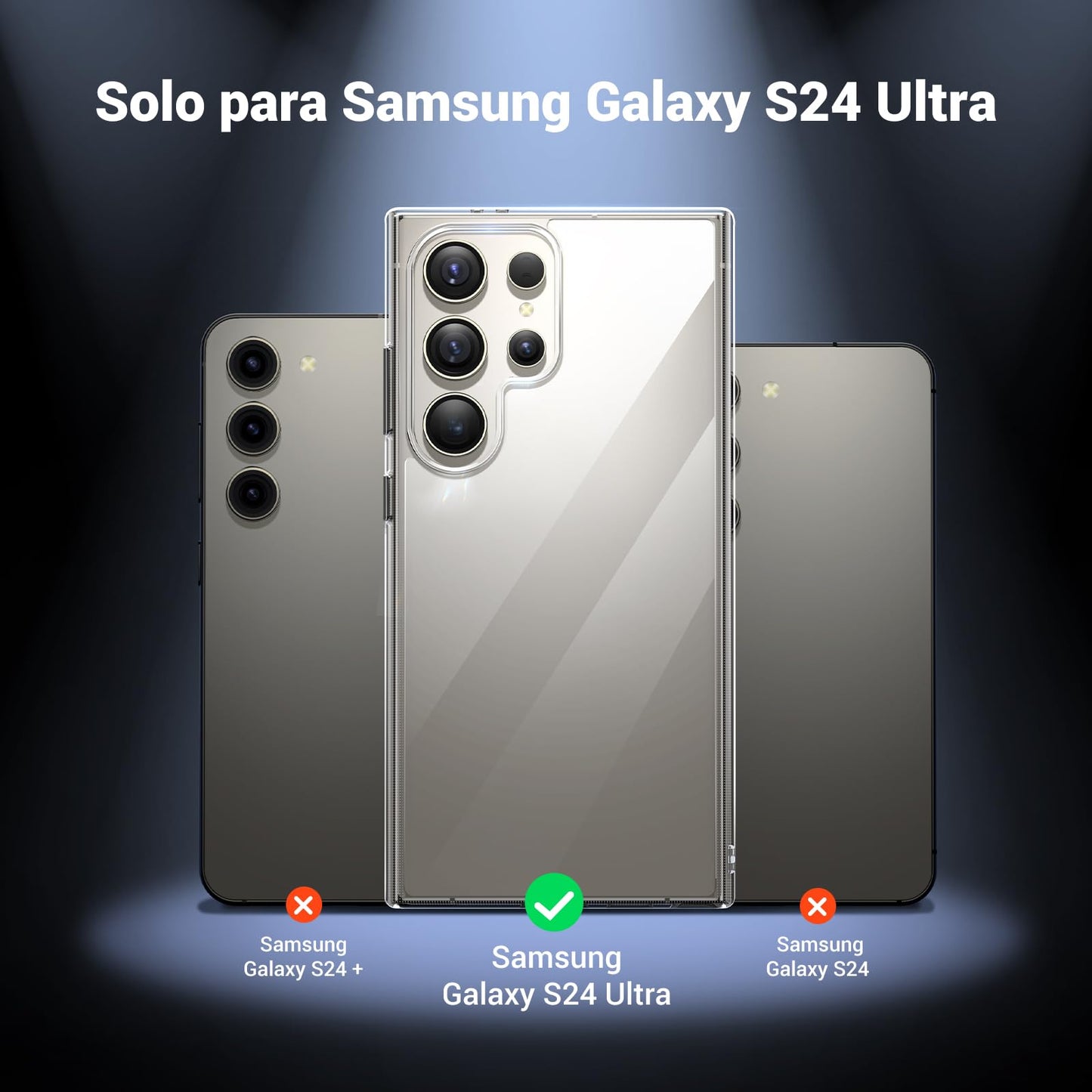 Funda Transparente UGREEN con Protección contra Caídas para Galaxy S24 Ultra