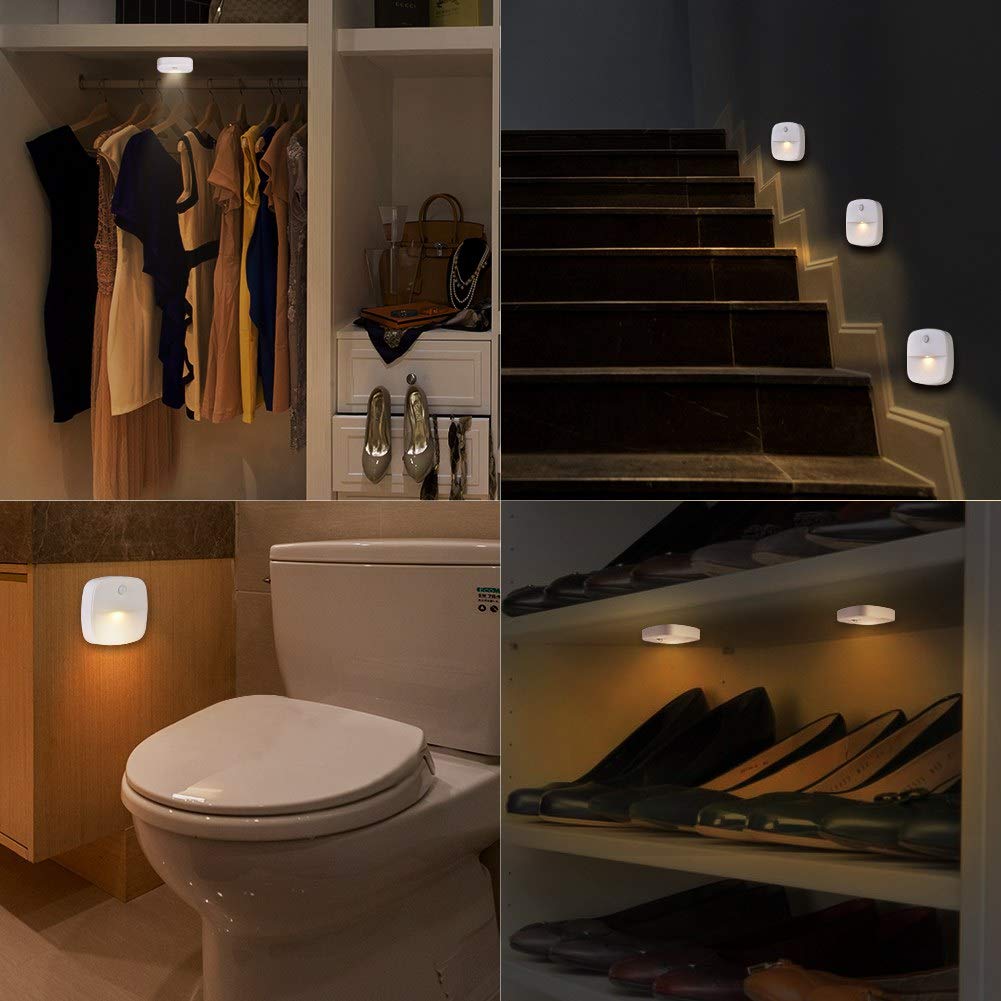 Luces Nocturnas Automáticas Vbestlife Blancas con Sensor de Movimiento para Dormitorio y Pasillo