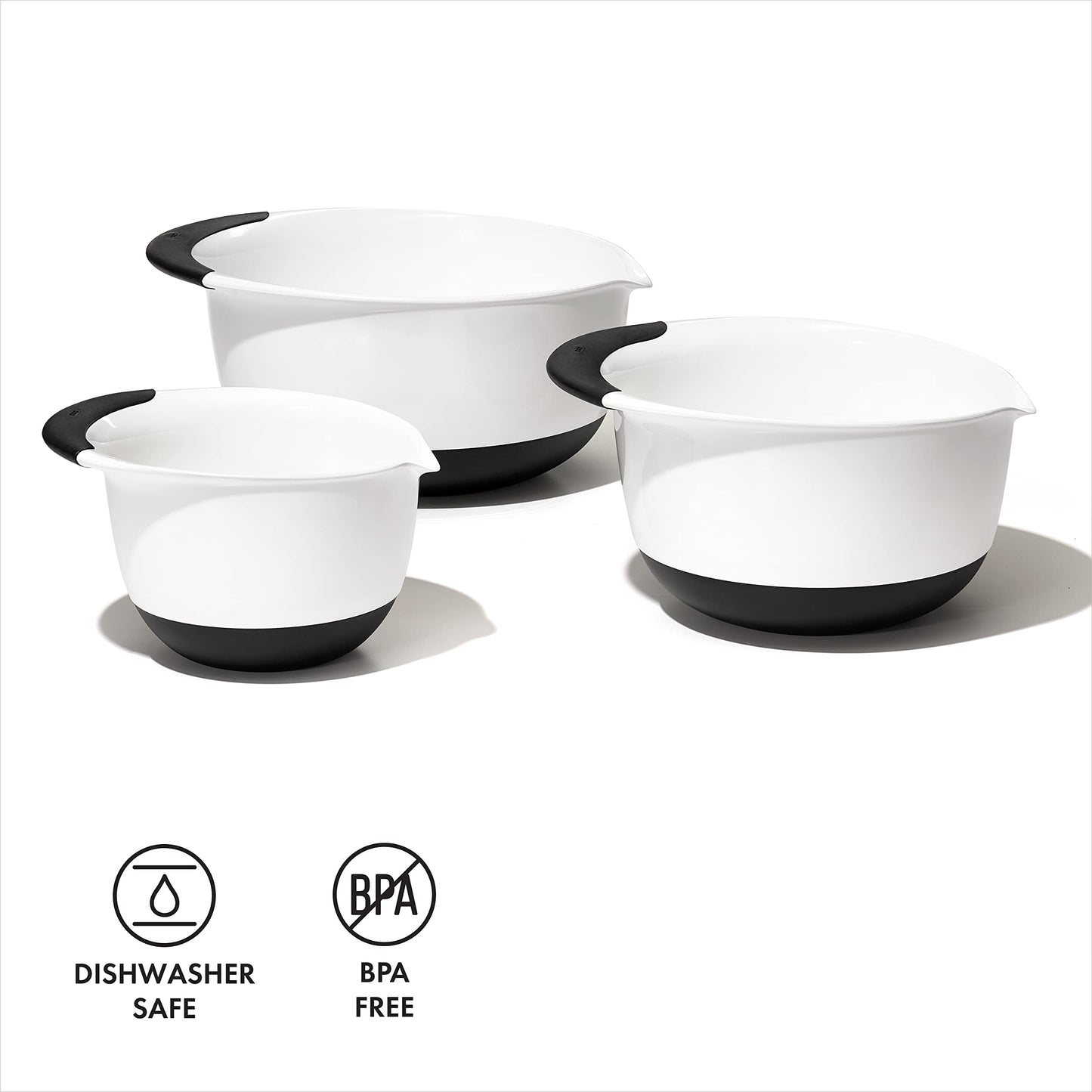 Tazón Plástico y Silicón Oxo Multicolor 4.731 Litros