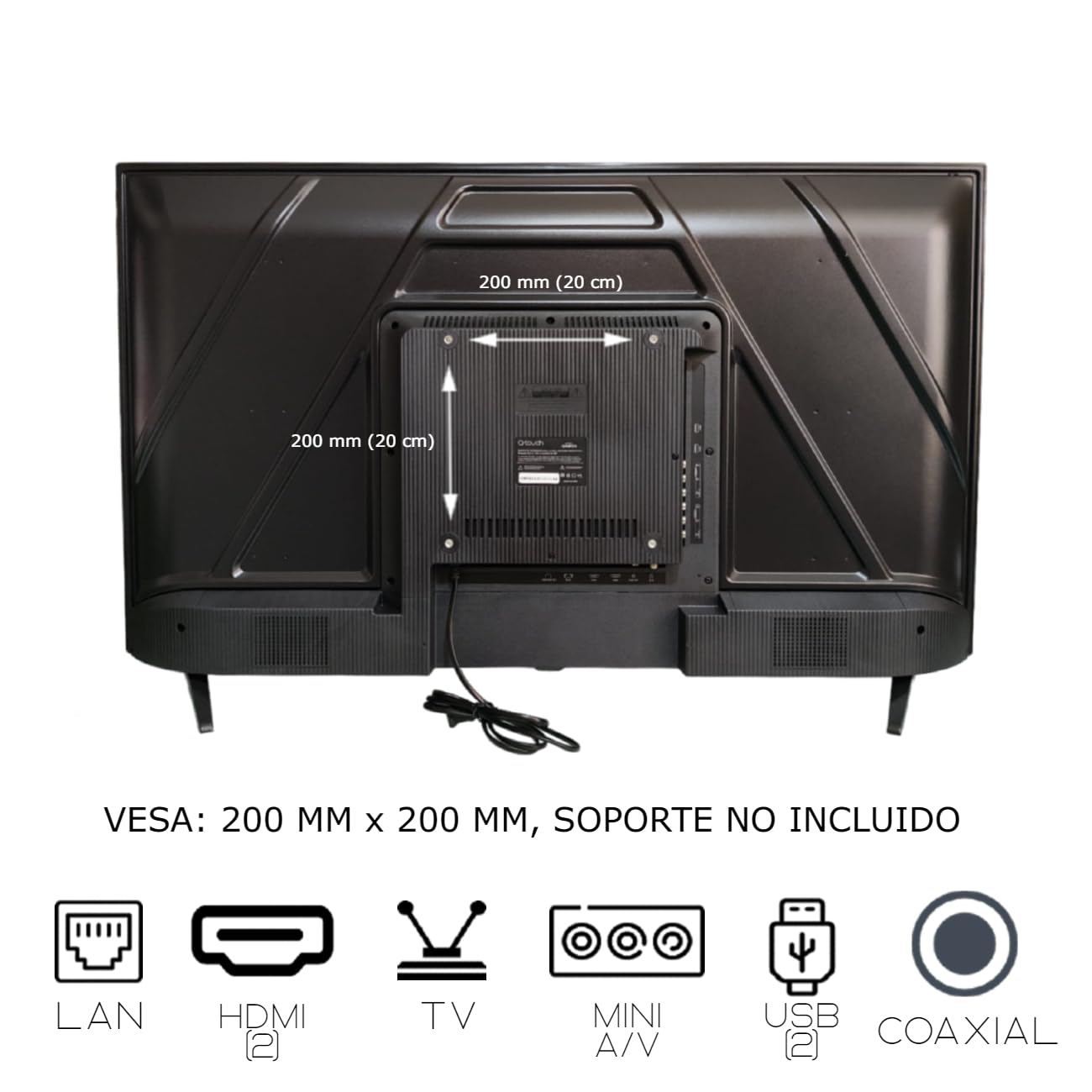 Smart TV Q-Touch 40 Pulgadas HD Android LED WiFi Netflix Youtube