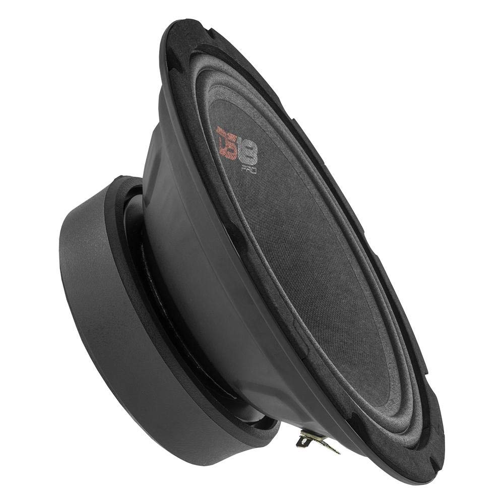 Altavoz Medio Rango 8 Pulgadas DS18 Rojo, Respaldo Sellado, 480 Watts Max, 140 Watts RMS, 8 Ohmios