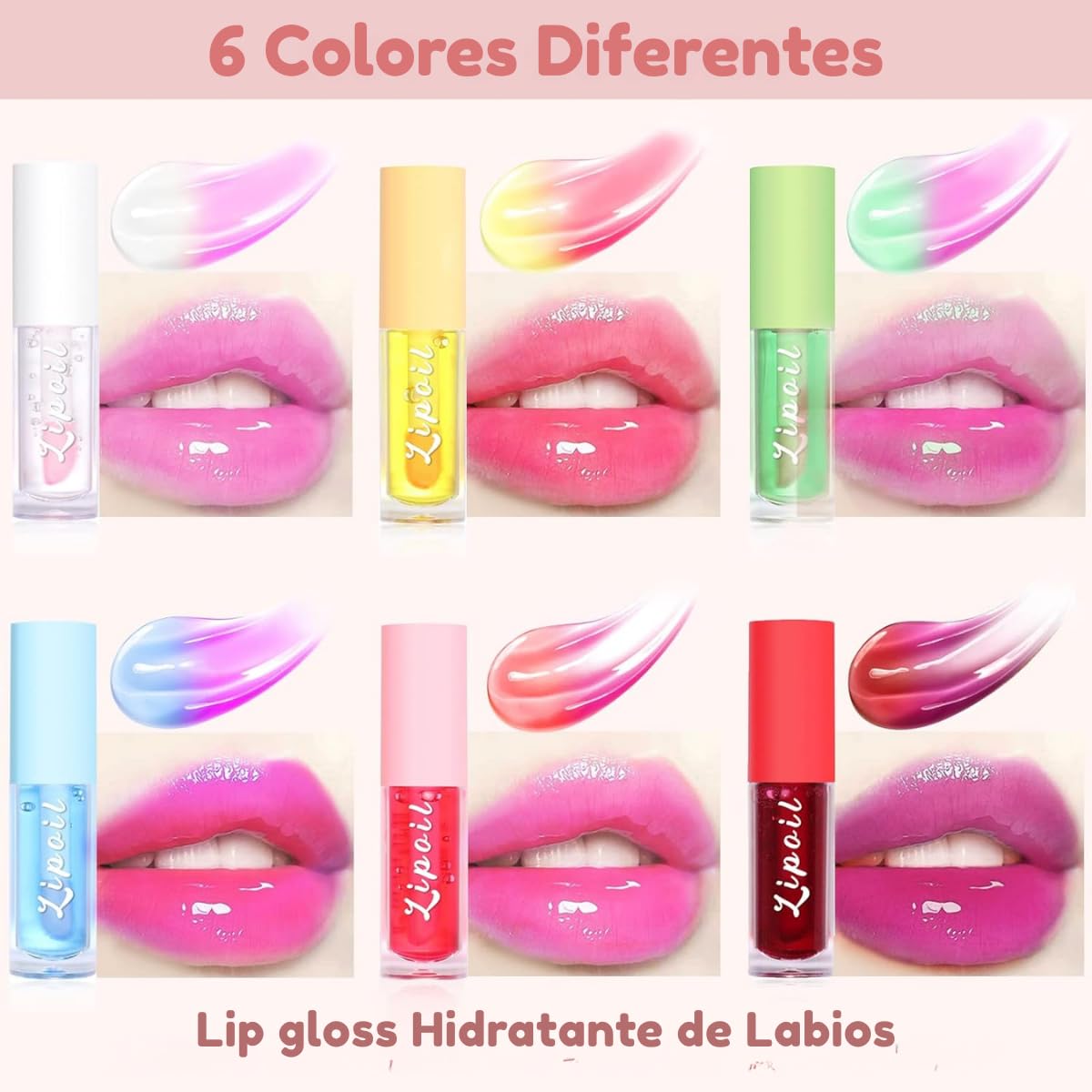Paquete de Bálsamos Labiales y Lip Gloss Hidratantes Diseños Sorpresa, Set Surtido Reparador para Labios Resecos, Brillo Suave y Portátil, Ideal para Regalo o Recuerdos (18, Estandar)