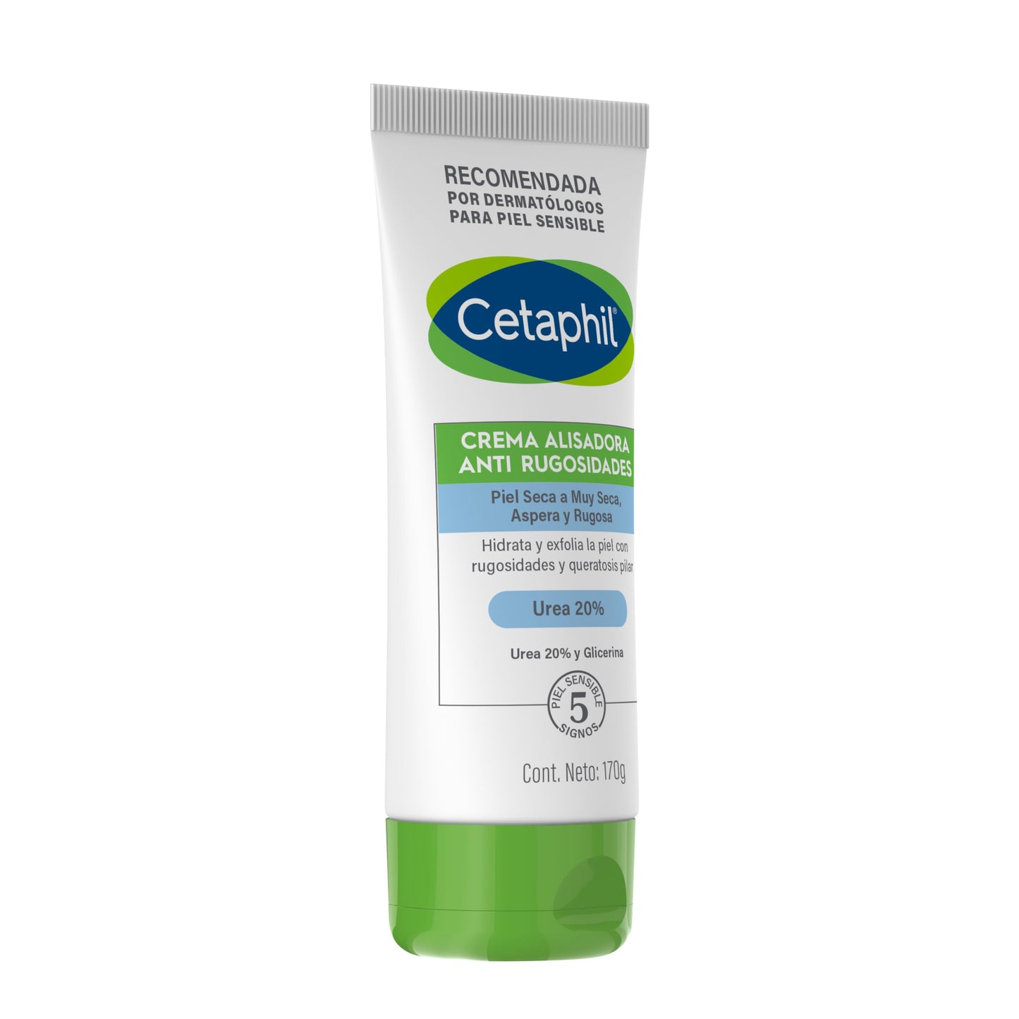 CETAPHIL Crema Alisadora Anti Rugosidades 170 g Ayuda a Suavizar la Piel Áspera y Rugosa Recomendada por Dermatólogos para Piel Sensible.