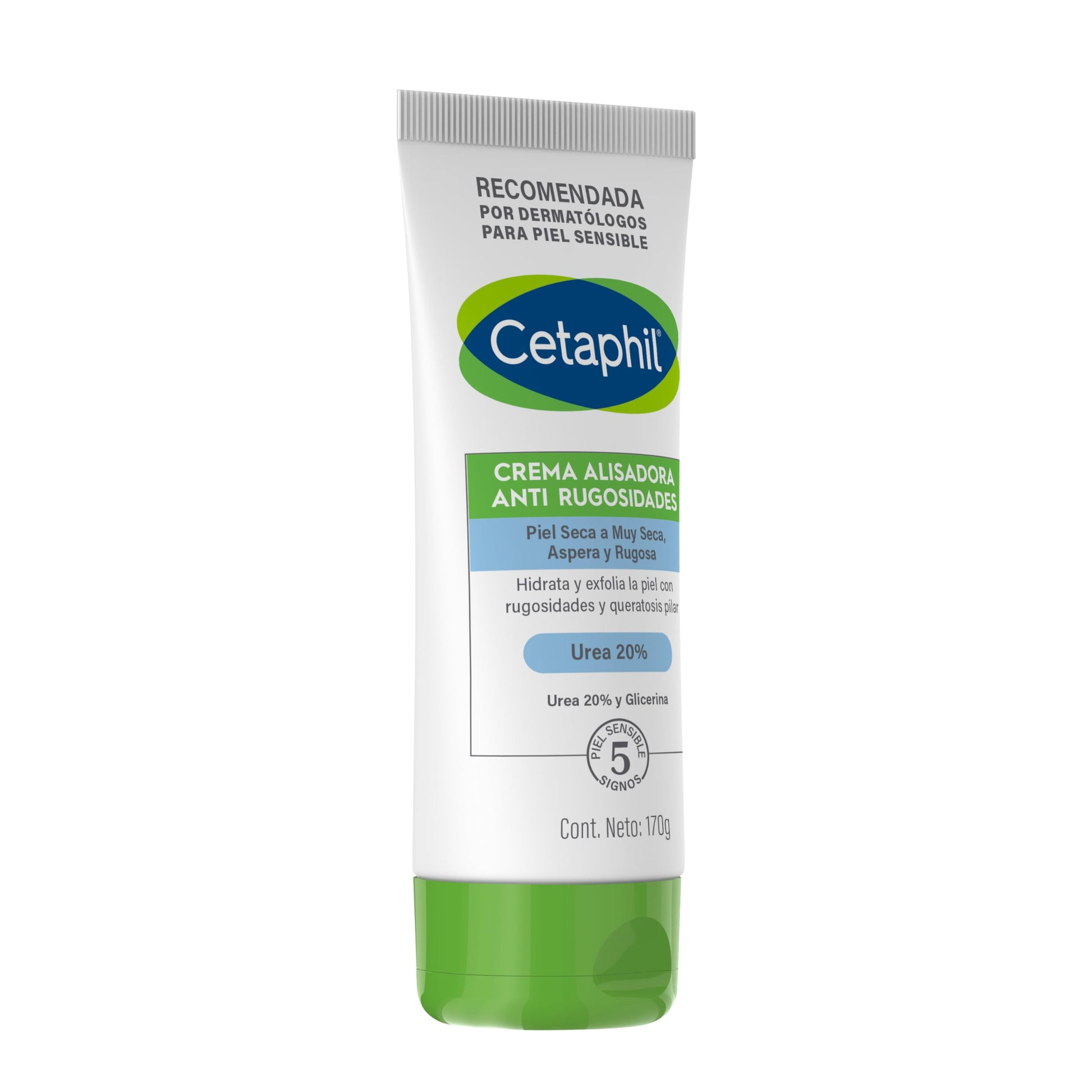 CETAPHIL Crema Alisadora Anti Rugosidades 170 g Ayuda a Suavizar la Piel Áspera y Rugosa Recomendada por Dermatólogos para Piel Sensible.