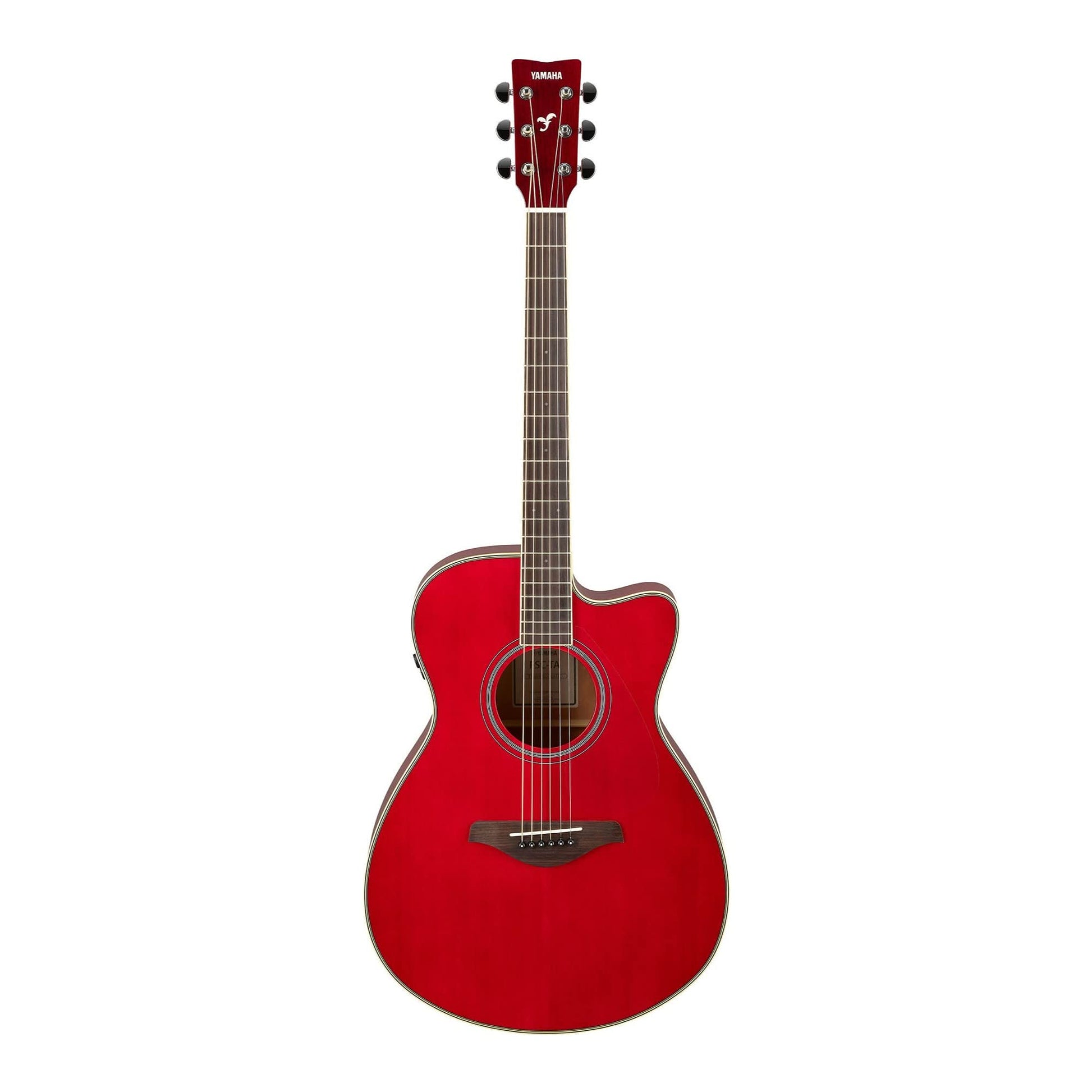 Yamaha Guitarra FSC-TA TransAcoustic Concierto Cutaway - Rojo rubí