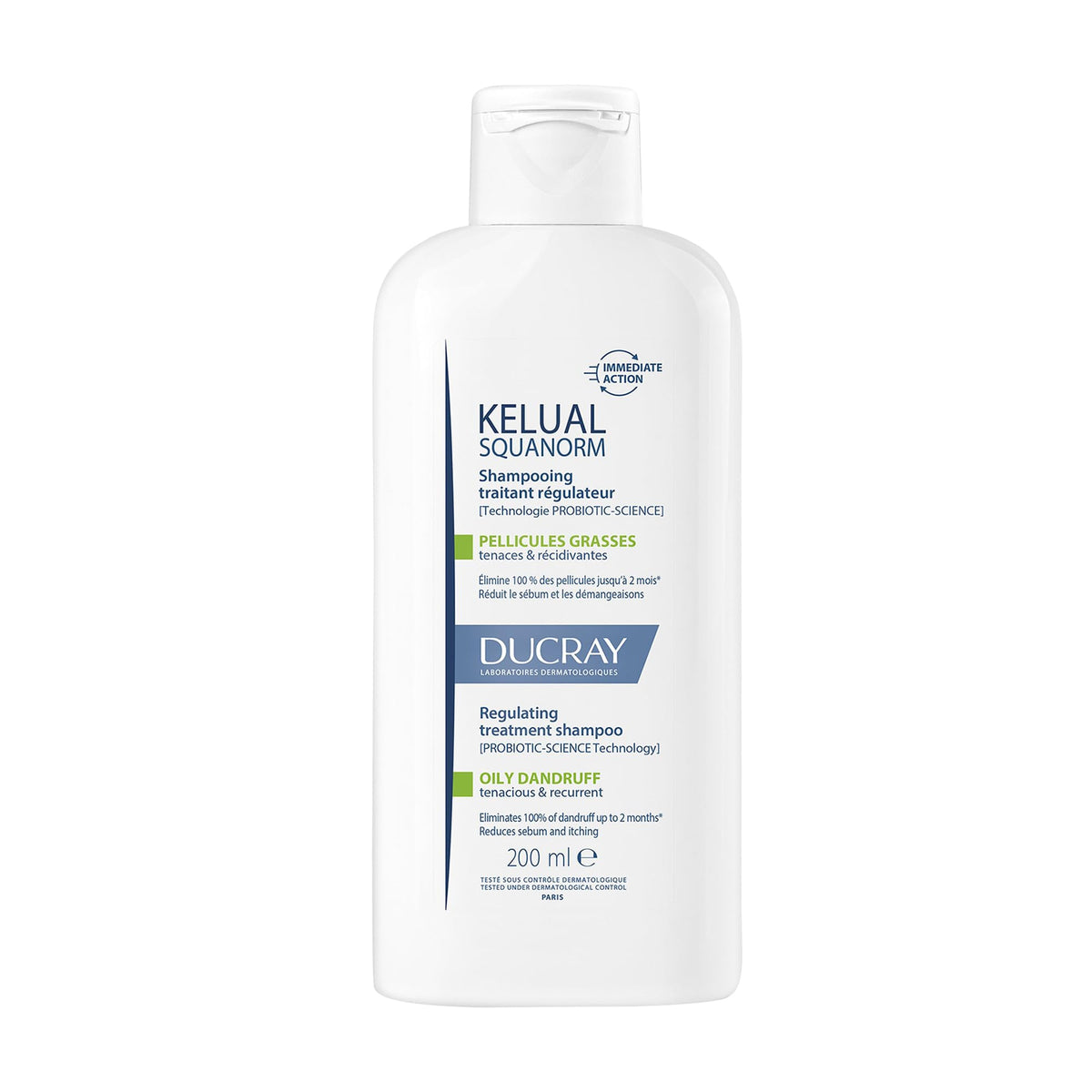 Shampoo Tratante Ducray Caspa Grasa Limpieza Reguladora y Anticaspa