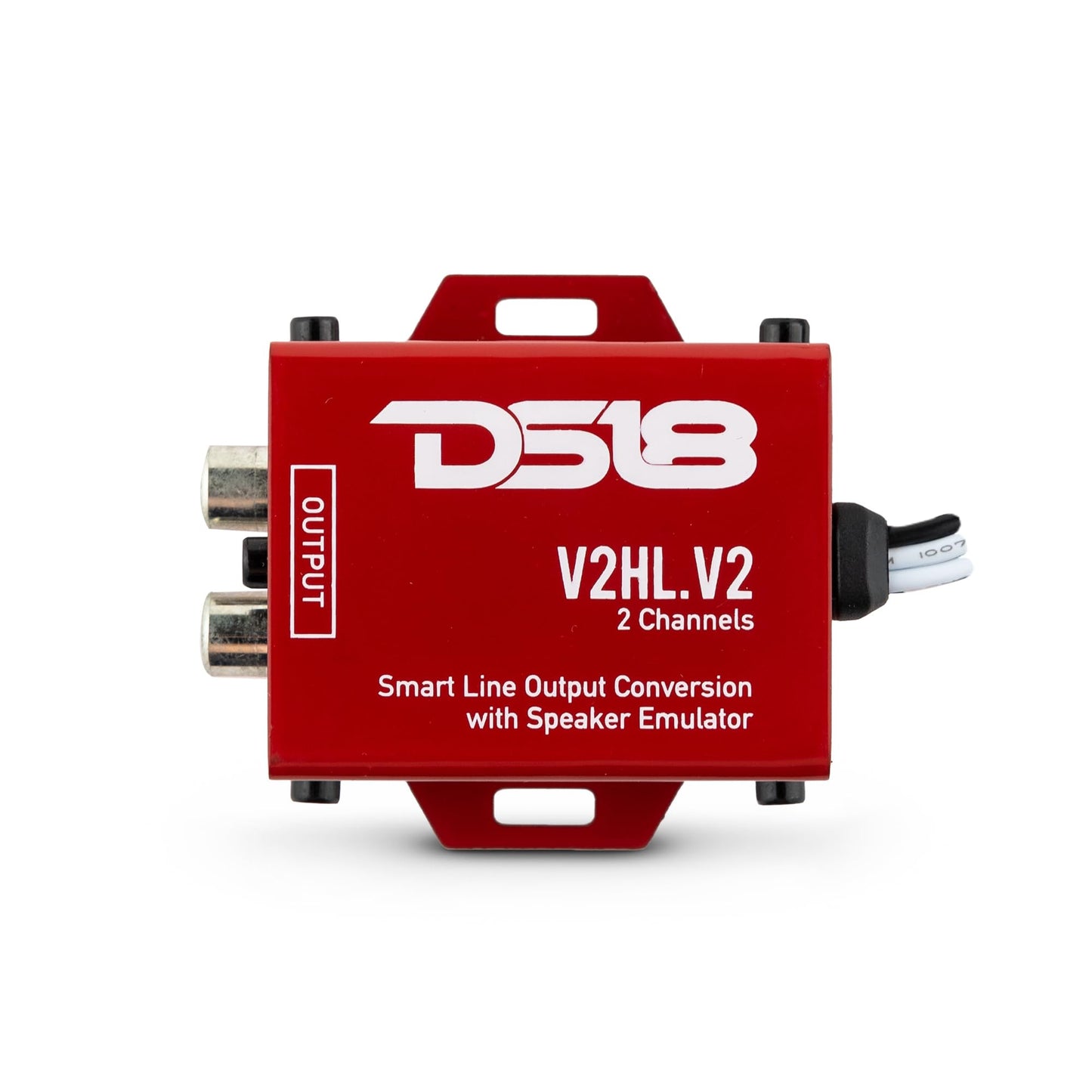 Convertidor Hi/Lo DS18 V2HL.V2 Rojo con Emulador de Altavoz y Salida de Línea Inteligente