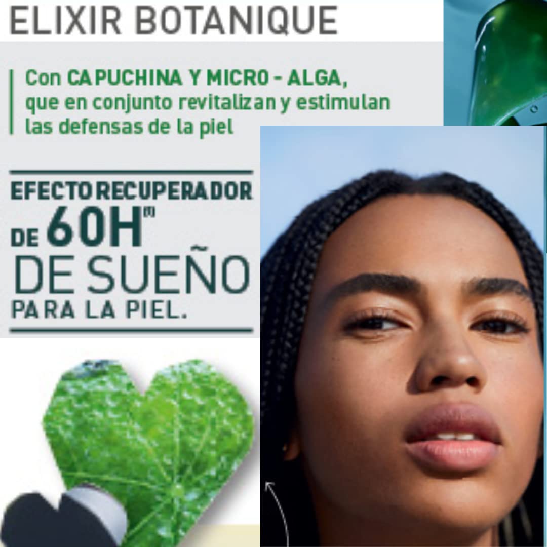 Yves Rocher Set ANTI ARRUGAS Elixir Botanique Rutina Nocturna Detox: Crema Facial de Noche (50 ml) + Sérum Recuperador de Noche (30 ml)