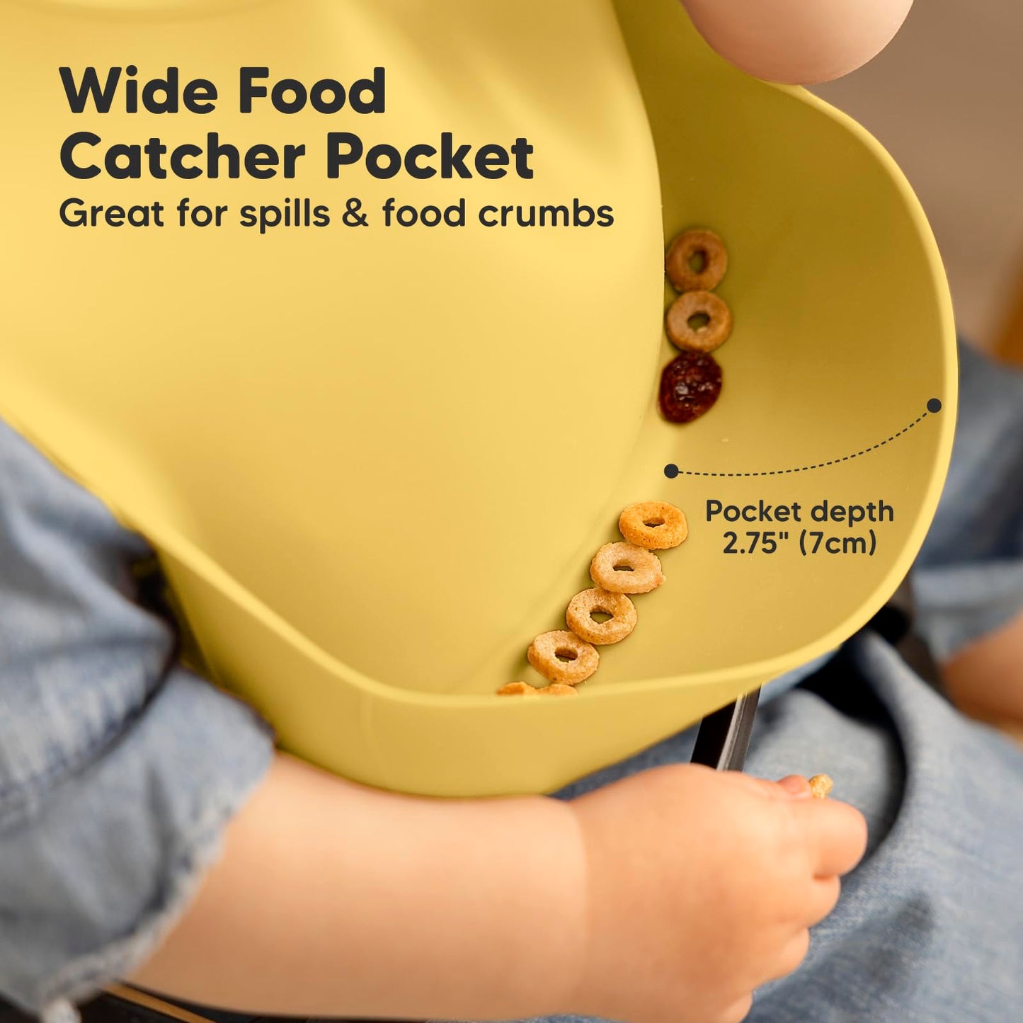 KeaBabies - Paquete de 2 baberos de silicona para bebés, baberos de silicona pura de grado alimenticio, impermeables, con bolsillo para alimentos y cierre ajustable, multicolor/fantasía (Valiant)
