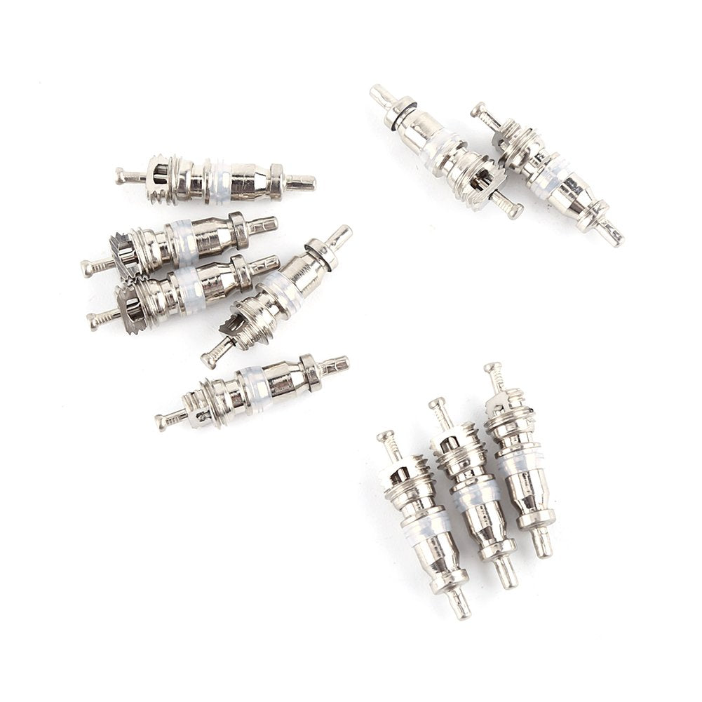 FTVOGUE 71pcs Herramienta de reparación del Kit de reparación de Aire Acondicionado 10pcs núcleos de válvula + 50pcs Juntas de Manguera + 10pc válvulas con Caja de Almacenamiento