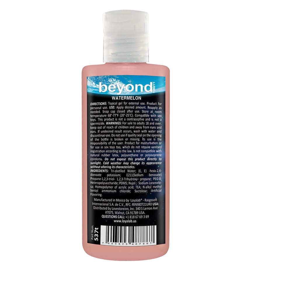 Beyond Lube 1BE-Sa | Gel Lubricante Híbrido. Botella. 70 g (Sandía) | Fórmula Híbrida Agua Silicón Aceites esenciales | Titanium Quality For EveryBody