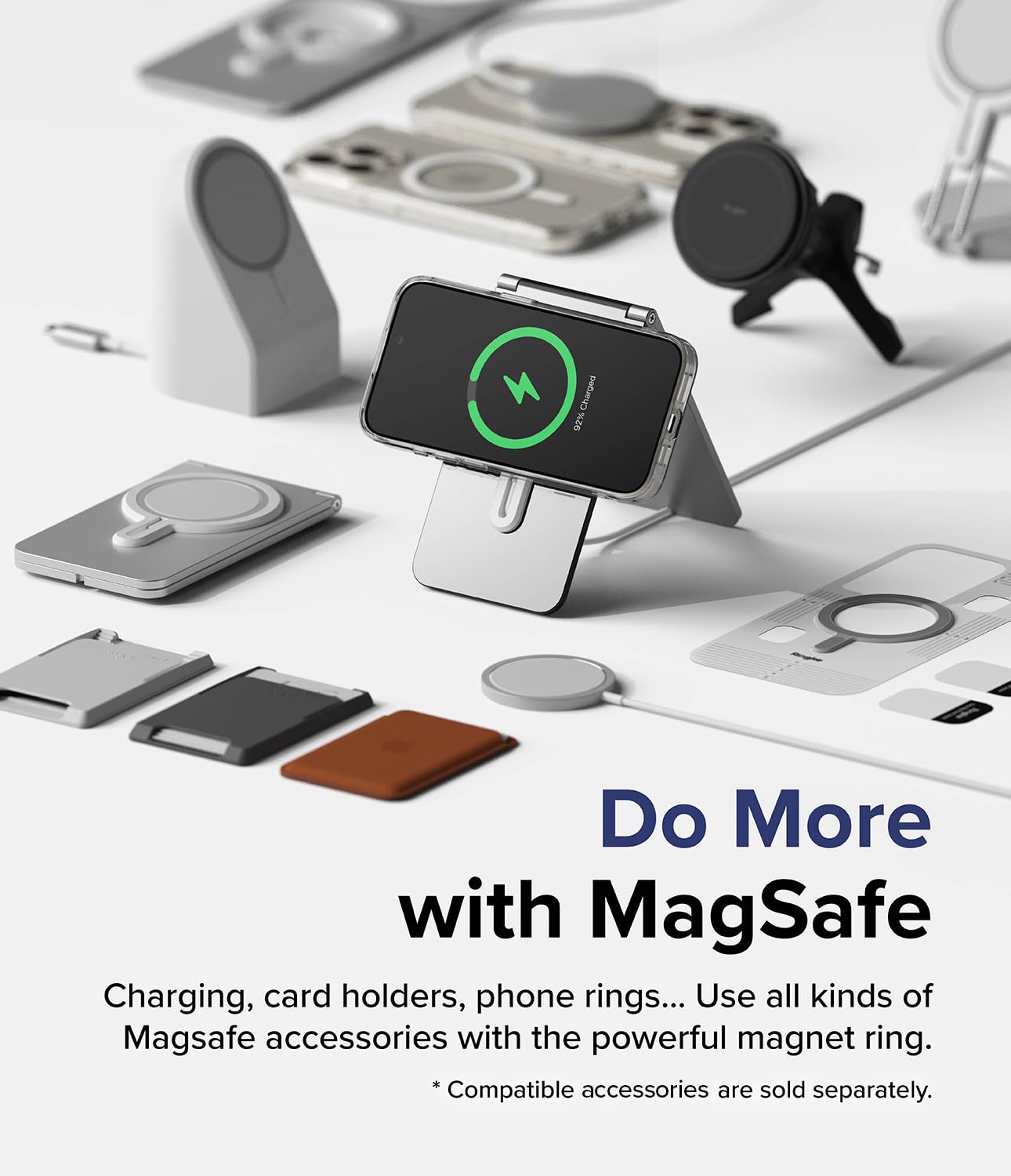 Funda Transparente Ringke Fusion Compatible con iPhone 15 Pro 6.1 Pulgadas Clear Magnética Compatible con MagSafe