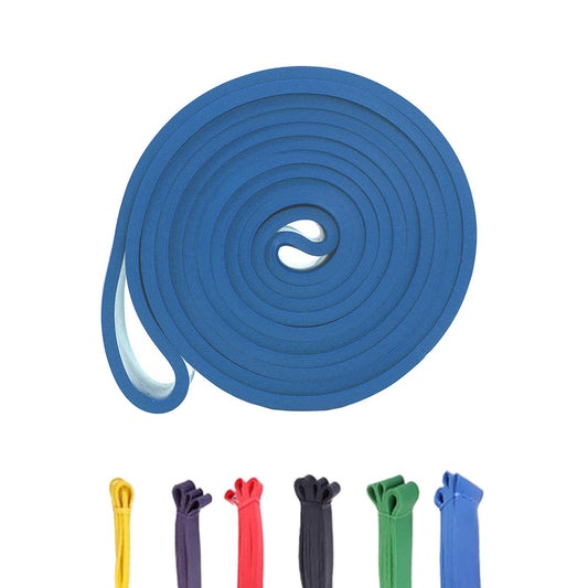 firelong baloncesto entrenamiento de banda de resistencia regate Fitness Individual círculo 6 niveles resistente profesional bandas de ejercicio de látex natural 104.1 cm Loop, blue 60-150lbs