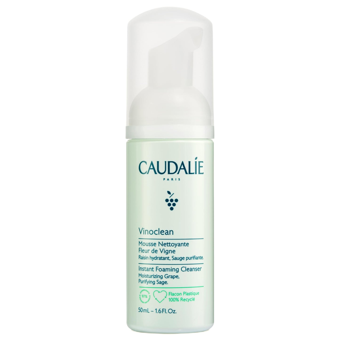 Caudalie Vinoclean Espuma Facial Limpiadora - 50 mL
