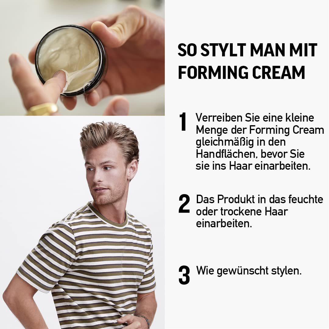 American Crew Forming Cream 85g - Fijación duradera para peinados clásicos - Producto profesional para estilos impecables - Ideal para hombres - Envase de 85g