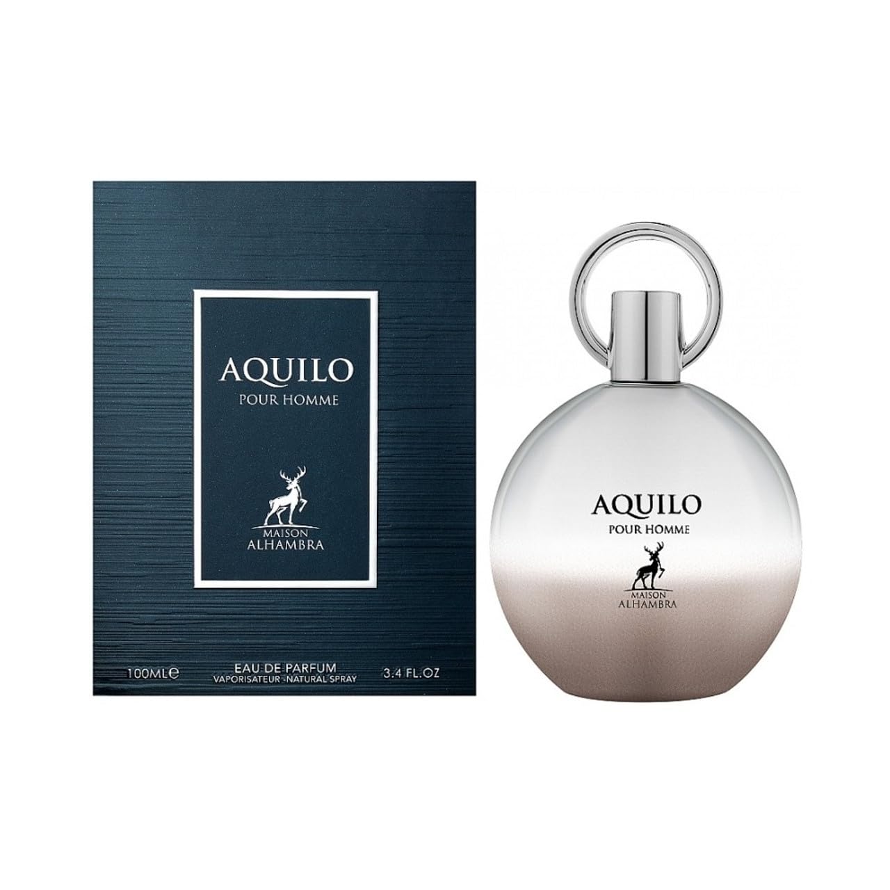 Maison Alhambra Aquilo for Men Eau de Parfum Spray, 3.4 Ounce