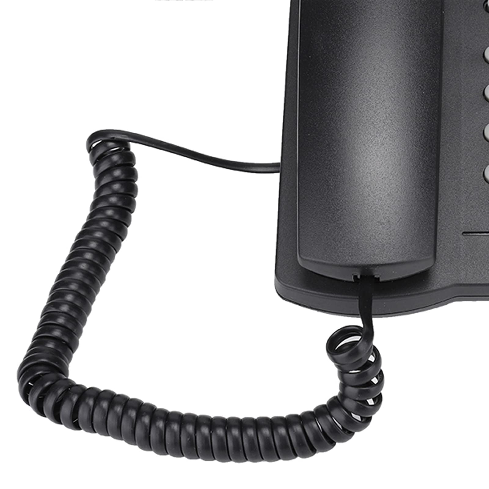 Teléfono con Cable para el hogar, teléfonos fijos, Pantalla de identificación de Llamadas KX-T880C Teléfono Fijo sin batería, con función de Silencio Adecuada para la Oficina en el hogar(Black)