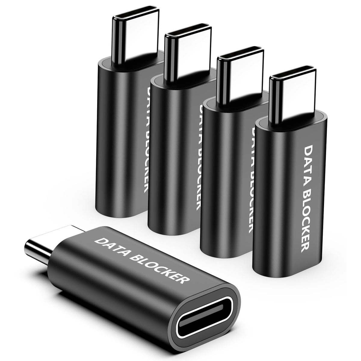 Adaptadores de Bloqueo de Datos USB-C a USB-C para iPhone y Android, Paquete de 5