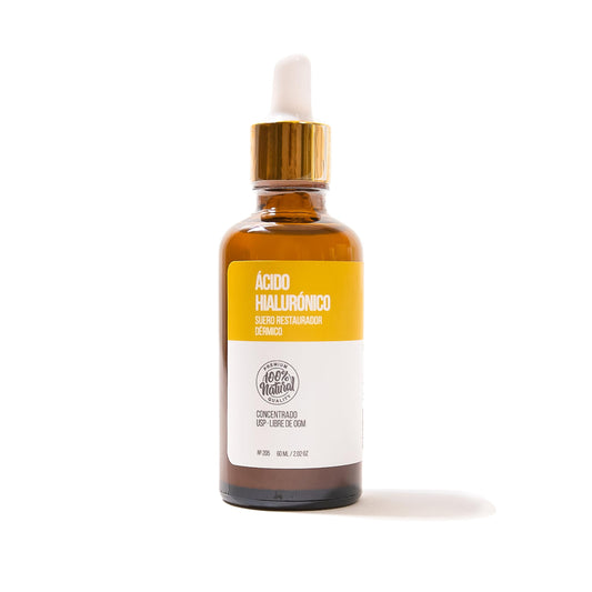 NATSHOP | Suero de Ácido Hialurónico 100% Natural - Fórmula Ligera y de Rápida Absorción - Libre de Parabenos y Químicos Agresivos | Skin Care para Rutina de Día y Noche - Skincare Facial 60ml