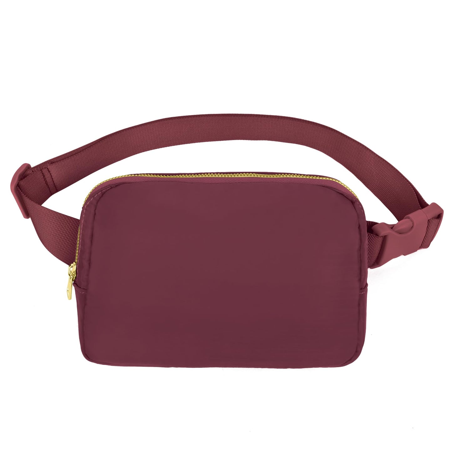 Riñonera Deportiva Vorolo Rojo Vino Correa Ajustable para Mujer y Hombre