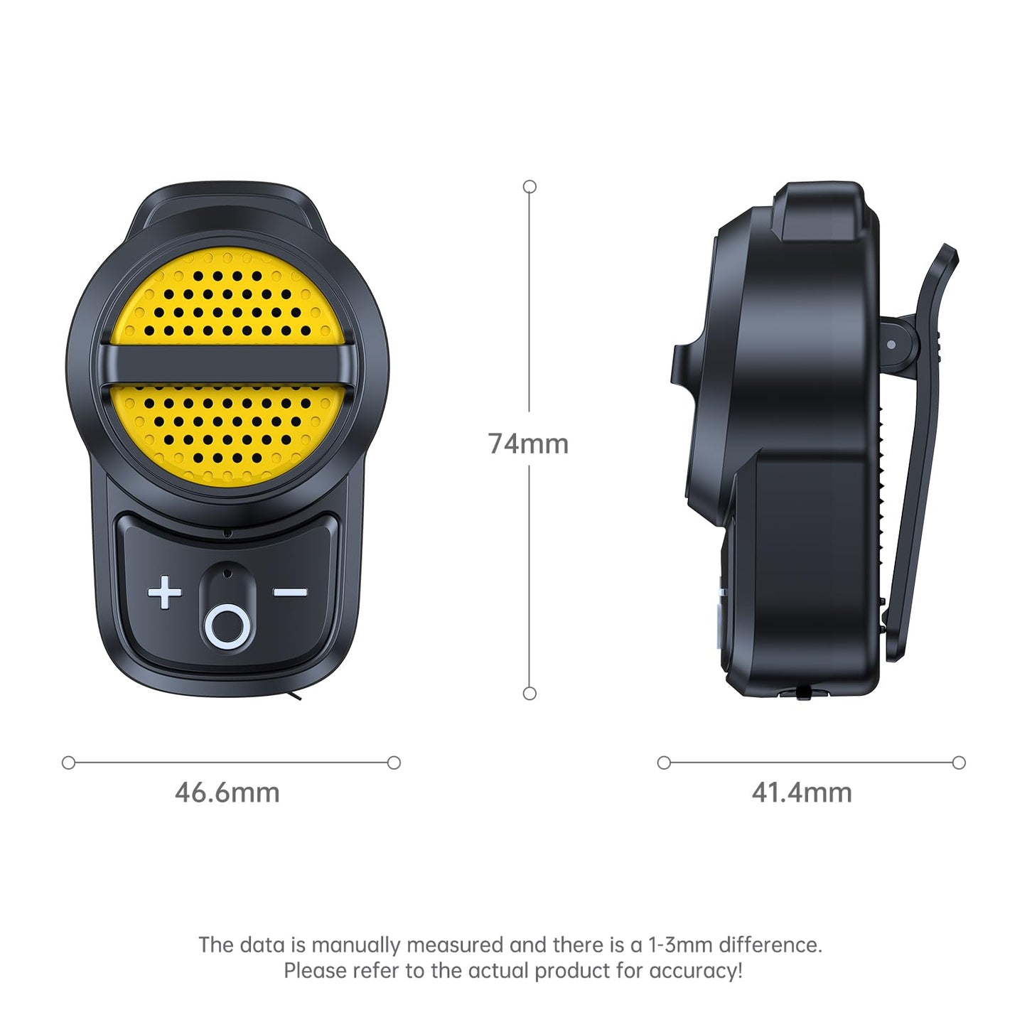 BYDGUMEI - Altavoz inalámbrico Bluetooth para deportes al aire última intervensión, clip trasero portátil y pequeño altavoz (amarillo-sw36s)