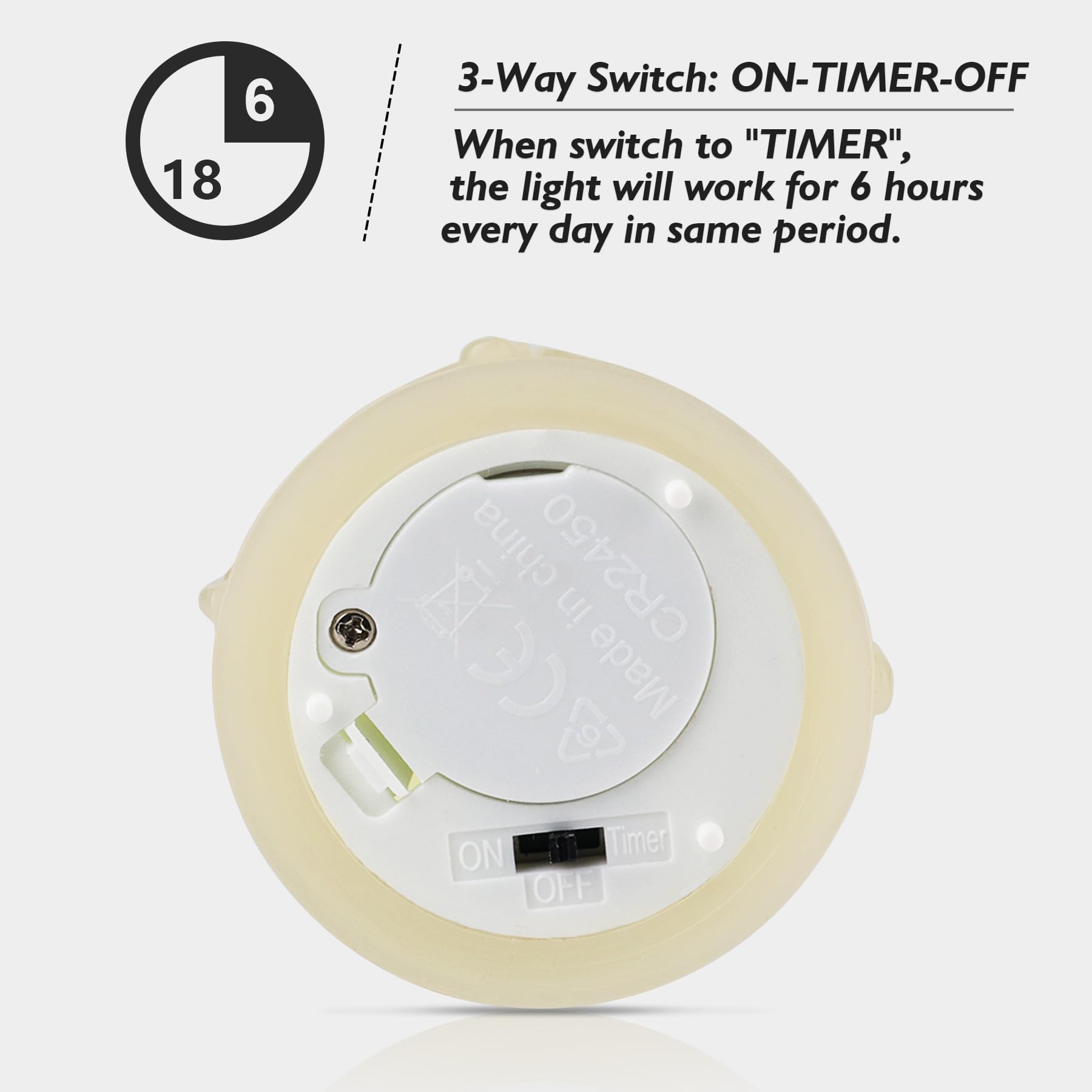 Velas Votivas sin Llama Rhytsing Cera Real con Temporizador para Corona de Navidad