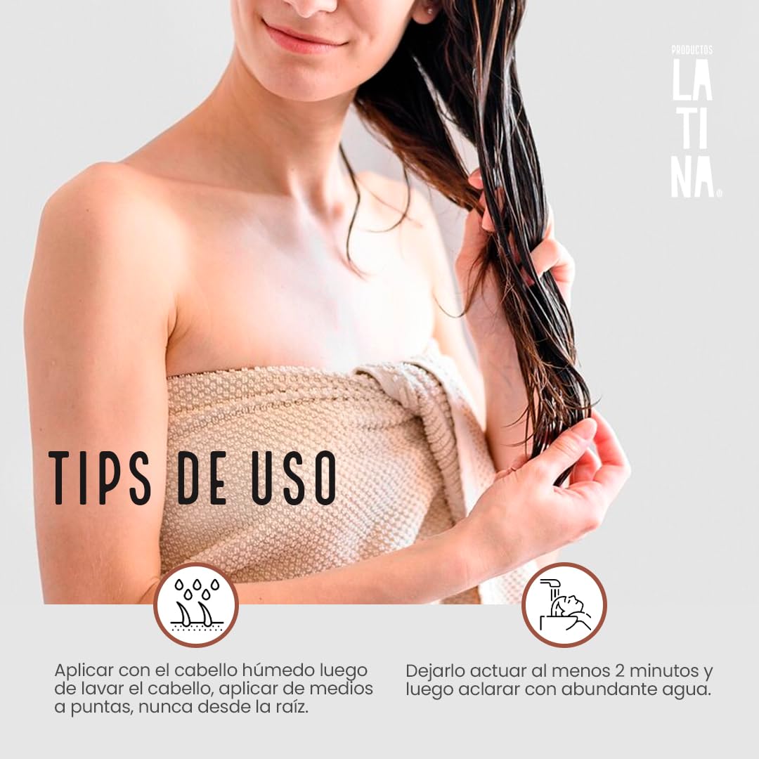 LATINA® | Acondicionador Nutri-Reparador | Acondicionador Cacao | Belleza Mujer - Tratamiento para Cabello Maltratado | 300ml