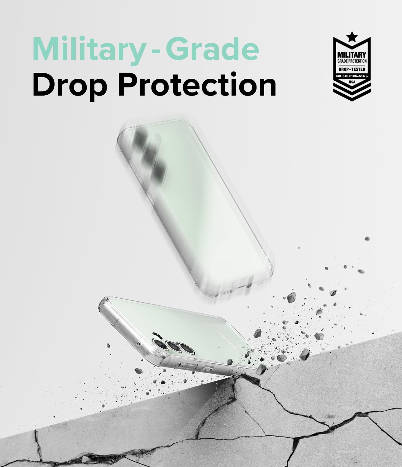 Funda Ringke Fusion Samsung Galaxy S23 FE Transparente con Agujeros para Cuerda