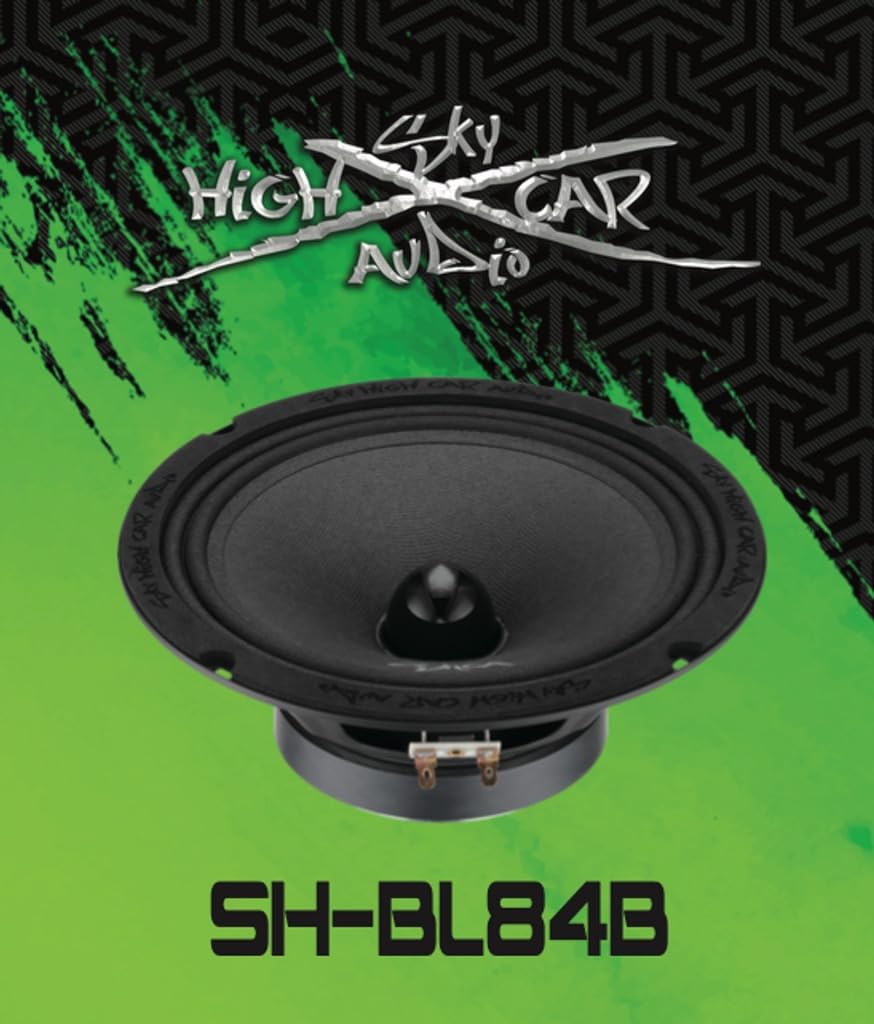 Sky High Car Audio SH-BL84B - Altavoz de rango medio (altavoz único)