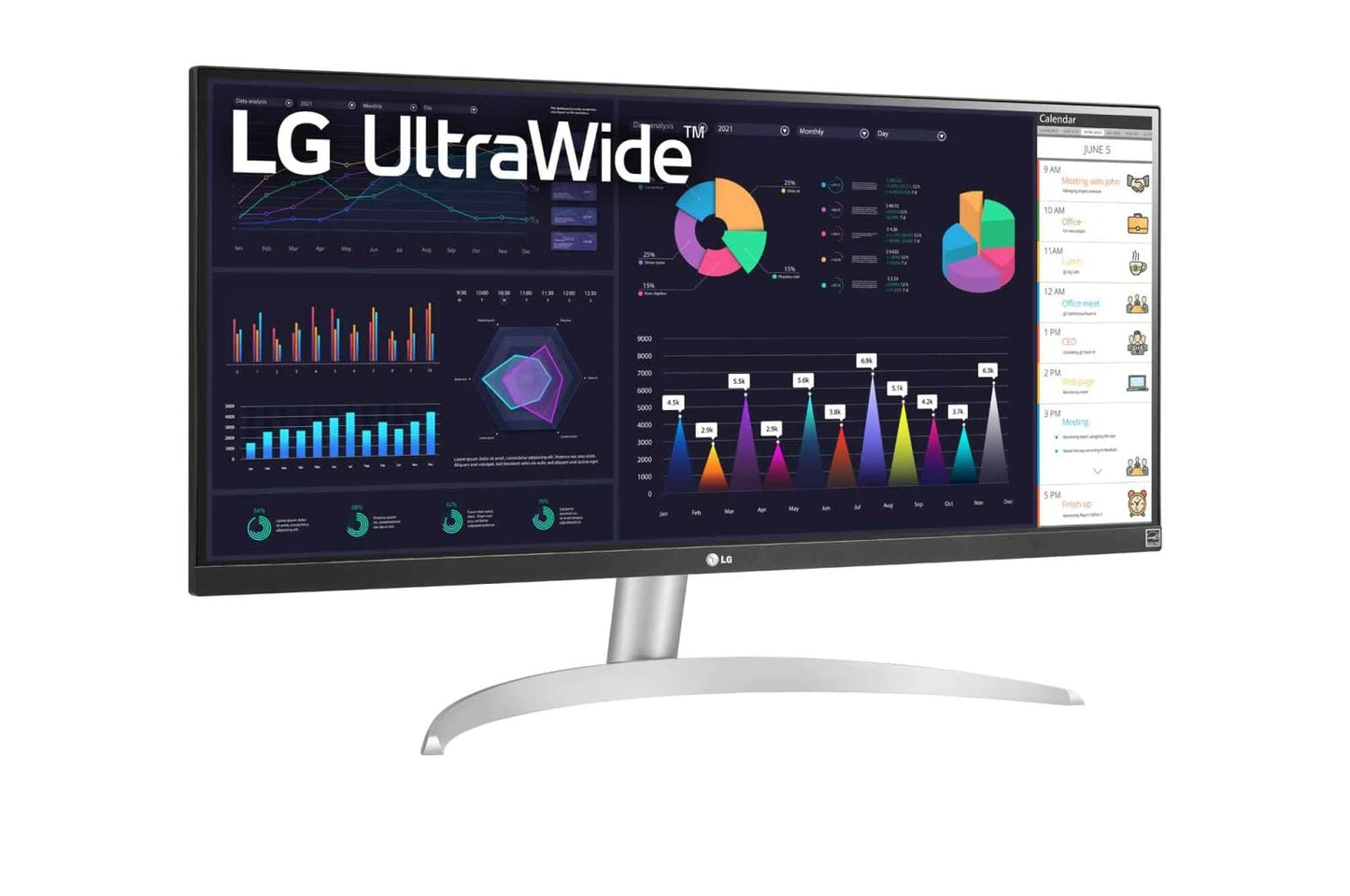 LG - Monitor IPS 29WQ600-W de 29 pulgadas y 21:9 UltraWide Full HD de 100 Hz, diseño prácticamente sin bordes en 3 lados