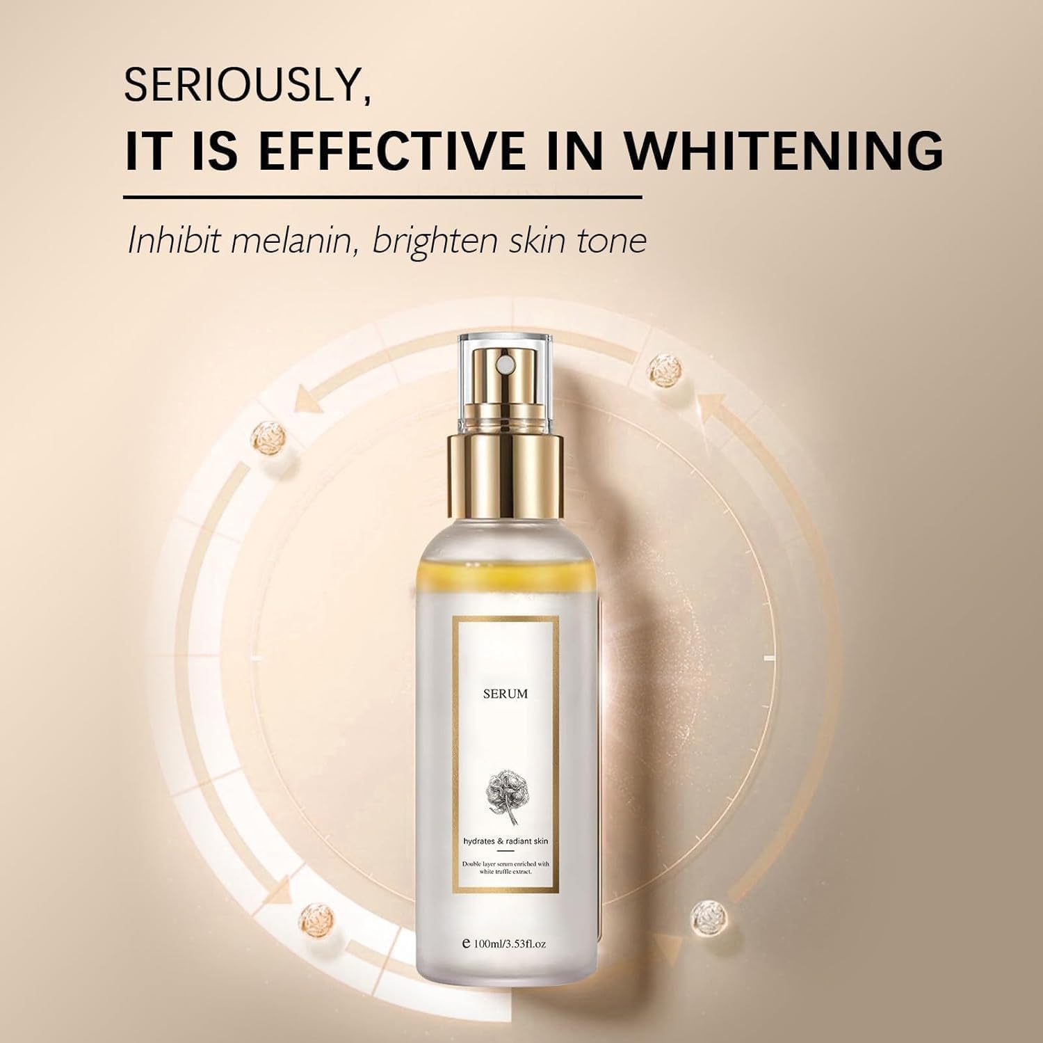 White Truffle First Spray Serum, Hydrating Facial Mist With White Truffles, Glowy Hydrating Antioxidant Serum Face Mist, Glow Serum For Radiant Skin (3PCS)