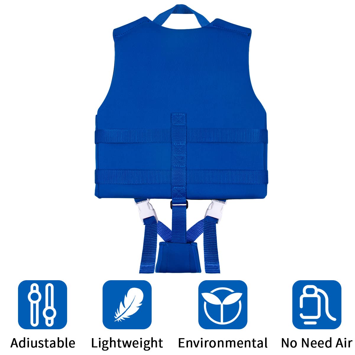 Boglia - Chaleco de natación para niños y niñas, traje de baño flotante con correa de seguridad ajustable para niños de 2 a 9 años/22 a 50 libras