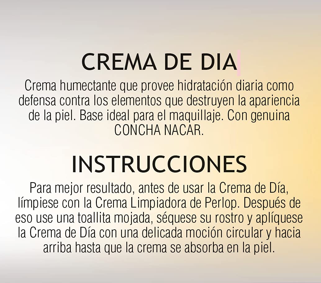 La Original Concha Nacar De Perlop 1 Crema De Dia 2oz by curveland